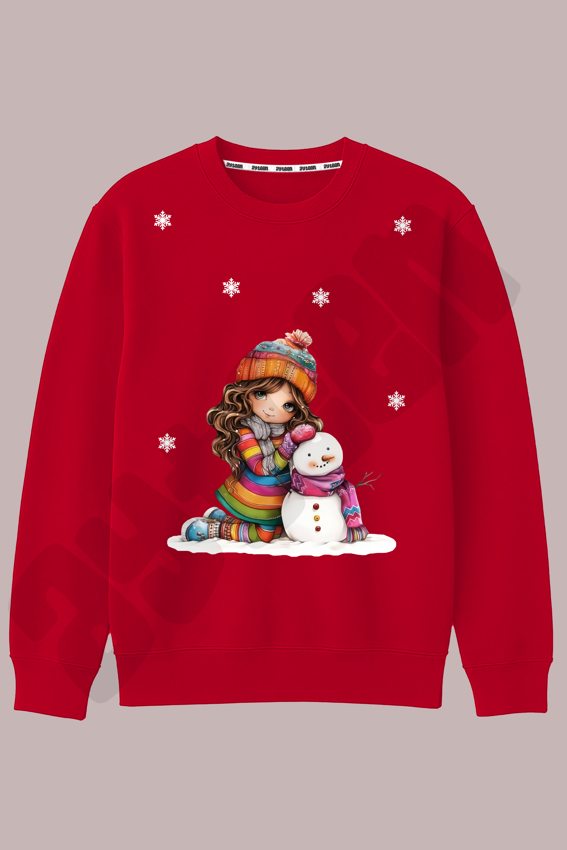 بلوز یلدایی دخترانه آدم برفی