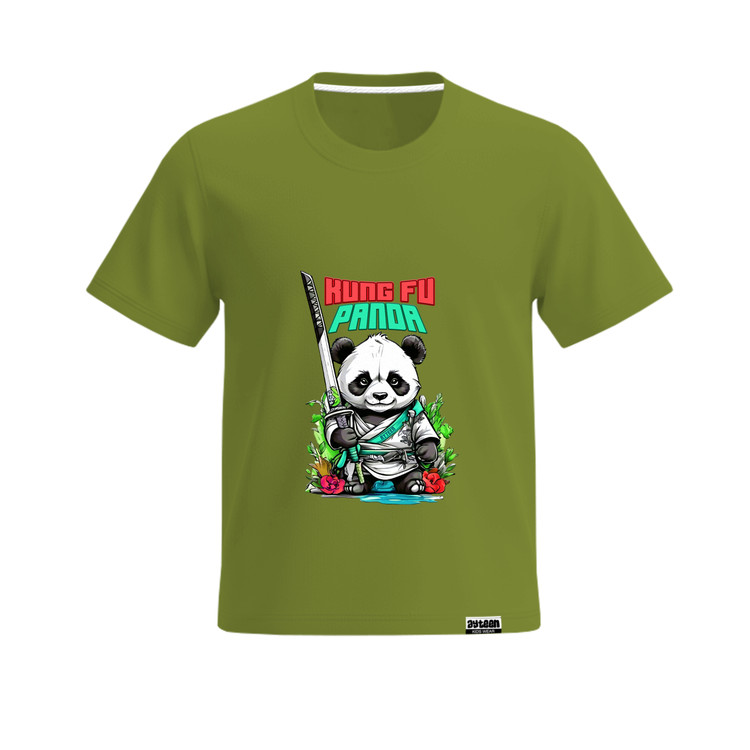 تیشرت آستین کوتاه پسرانه طرح پاندا panda