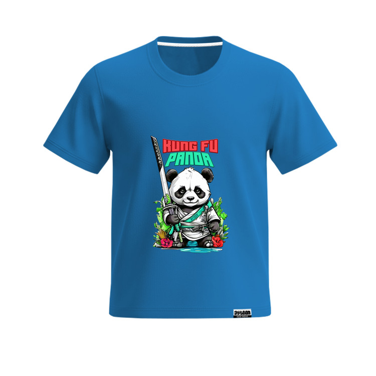 تیشرت آستین کوتاه پسرانه طرح پاندا panda