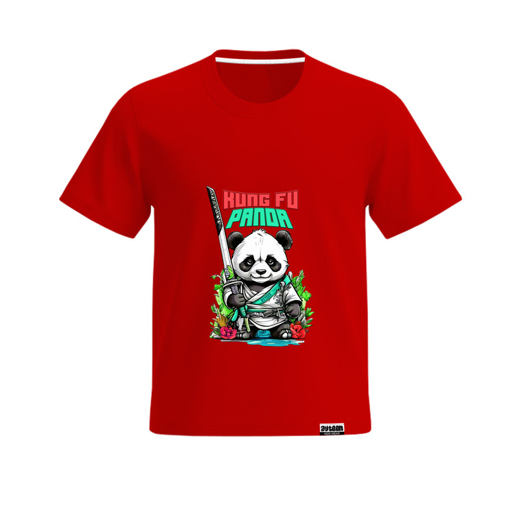 تیشرت آستین کوتاه پسرانه طرح پاندا panda