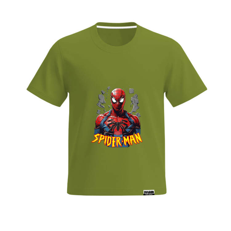 تیشرت آستین کوتاه پسرانه طرح مرد عنکبوتی spider man