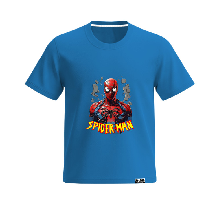 تیشرت آستین کوتاه پسرانه طرح مرد عنکبوتی spider man