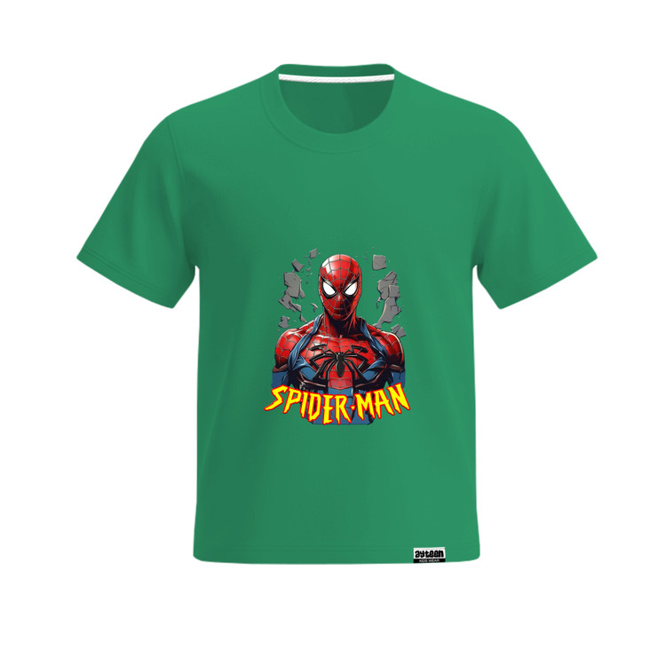 تیشرت آستین کوتاه پسرانه طرح مرد عنکبوتی spider man
