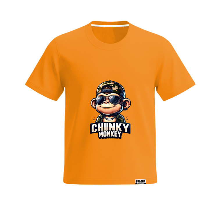 تیشرت آستین کوتاه پسرانه طرح مانکی monley chunky