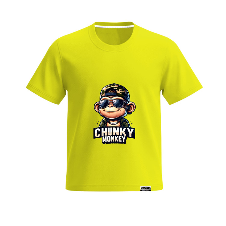 تیشرت آستین کوتاه پسرانه طرح مانکی monley chunky
