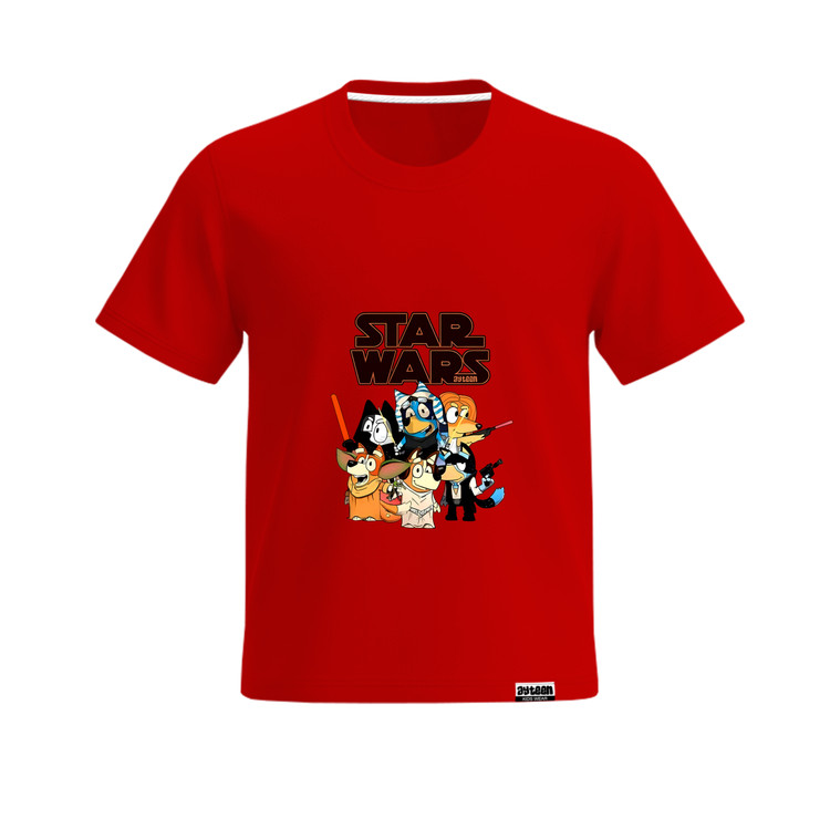 تیشرت آستین کوتاه پسرانه طرح استار وارز star wars