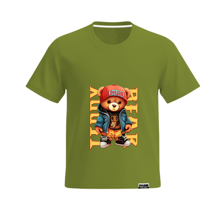 تیشرت آستین کوتاه پسرانه طرح خرس تدی teddy bear