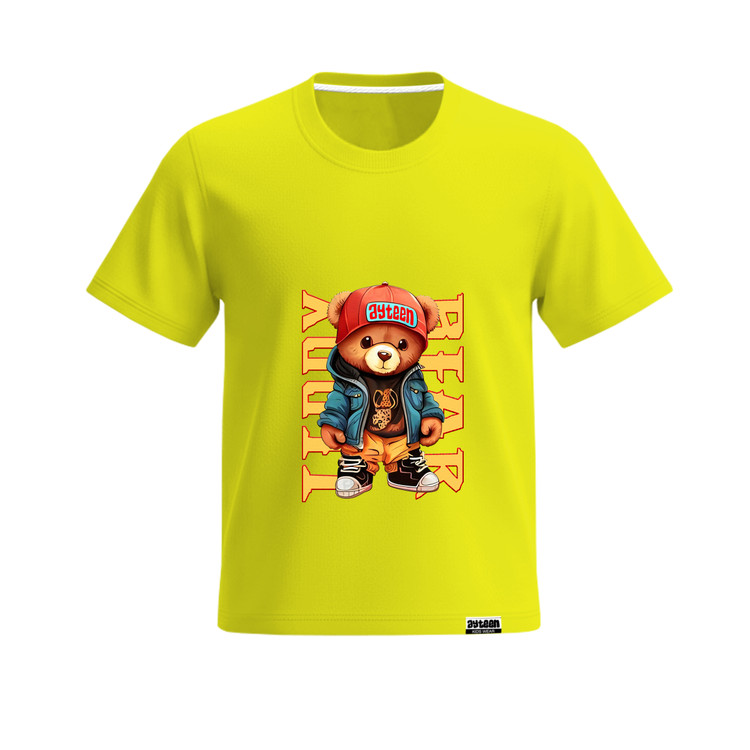 تیشرت آستین کوتاه پسرانه طرح خرس تدی teddy bear