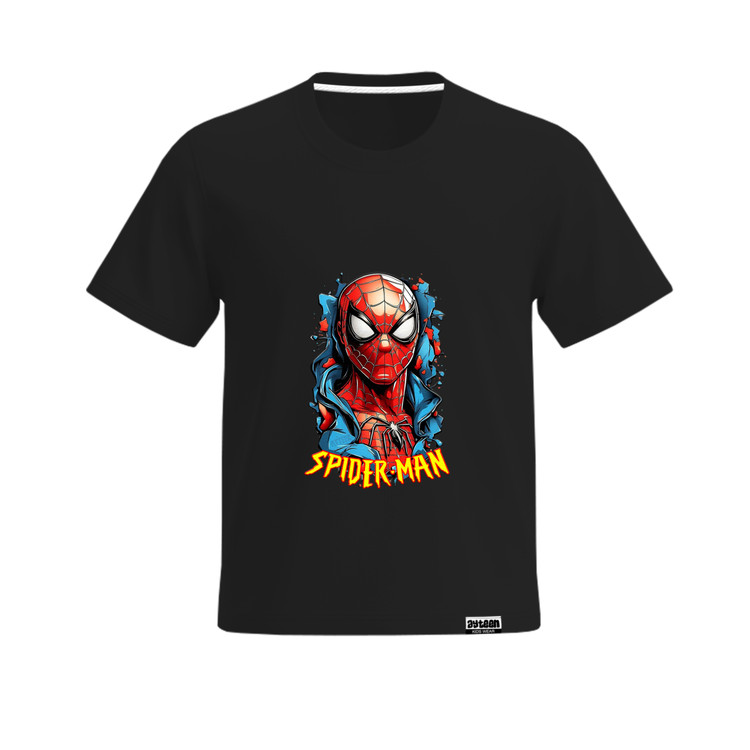 تیشرت آستین کوتاه پسرانه طرح مرد عنکبوتی spiderman