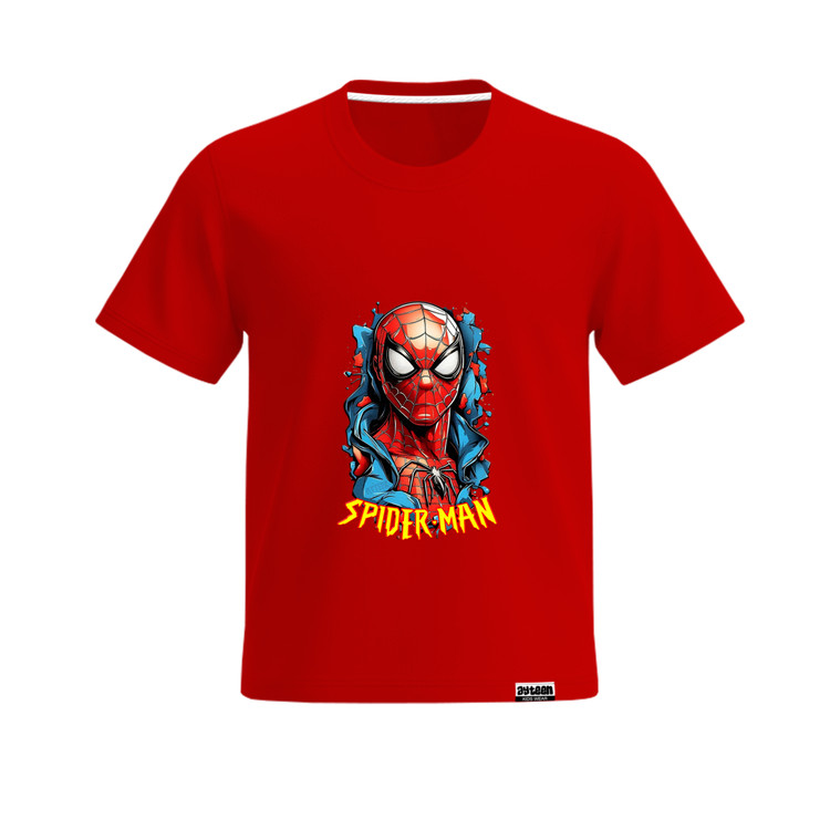 تیشرت آستین کوتاه پسرانه طرح مرد عنکبوتی spiderman