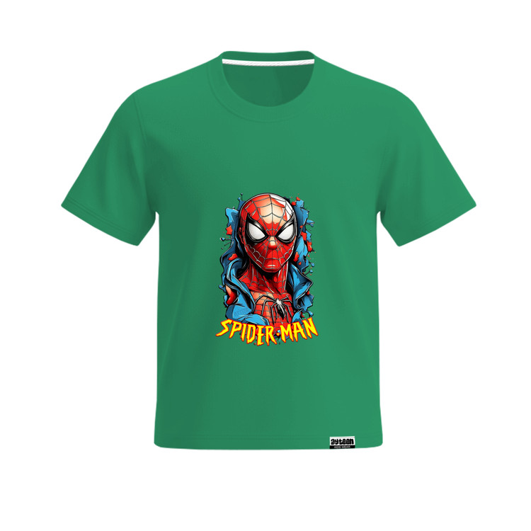 تیشرت آستین کوتاه پسرانه طرح مرد عنکبوتی spiderman