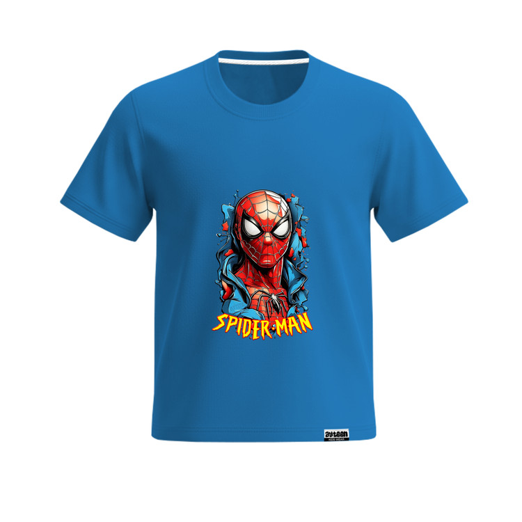 تیشرت آستین کوتاه پسرانه طرح مرد عنکبوتی spiderman