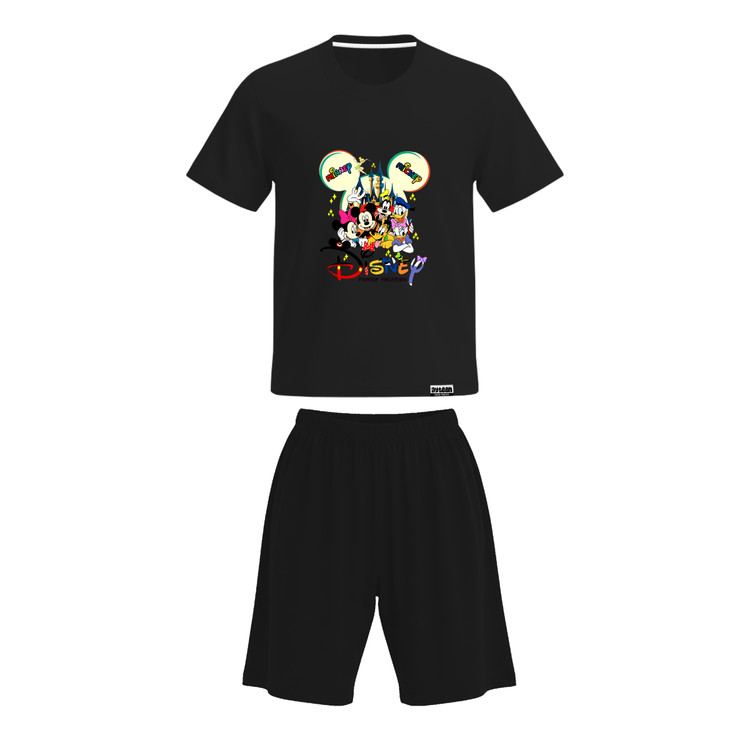 ست تیشرت و شلوارک دخترانه طرح ماینی موس minnie mouse
