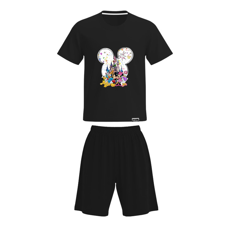 ست تیشرت و شلوارک دخترانه طرح میکی موس mickey mouse