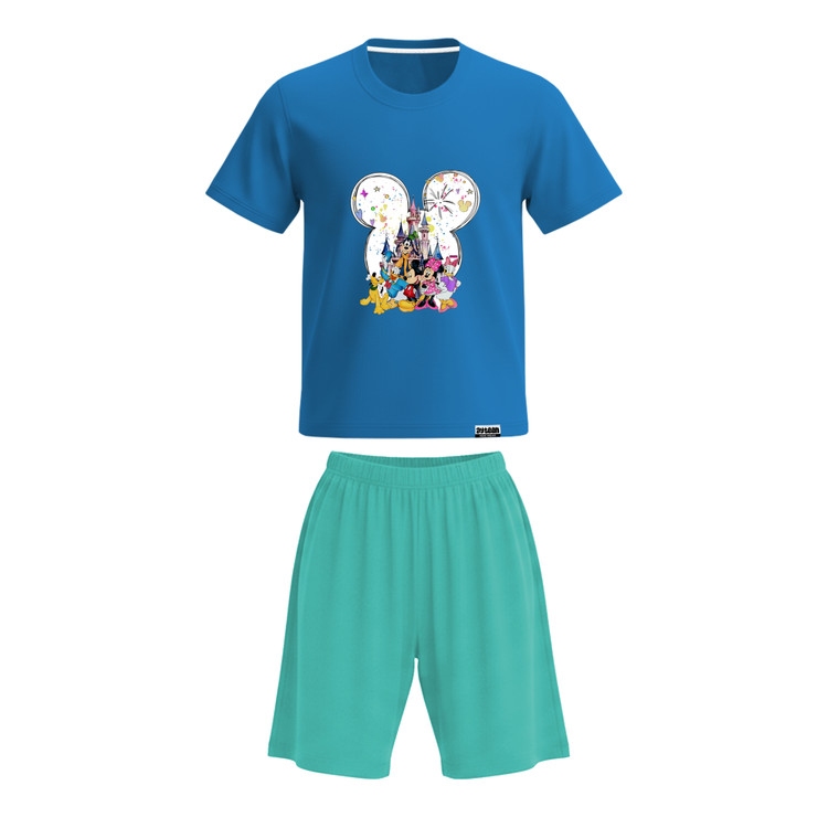 ست تیشرت و شلوارک دخترانه طرح میکی موس mickey mouse